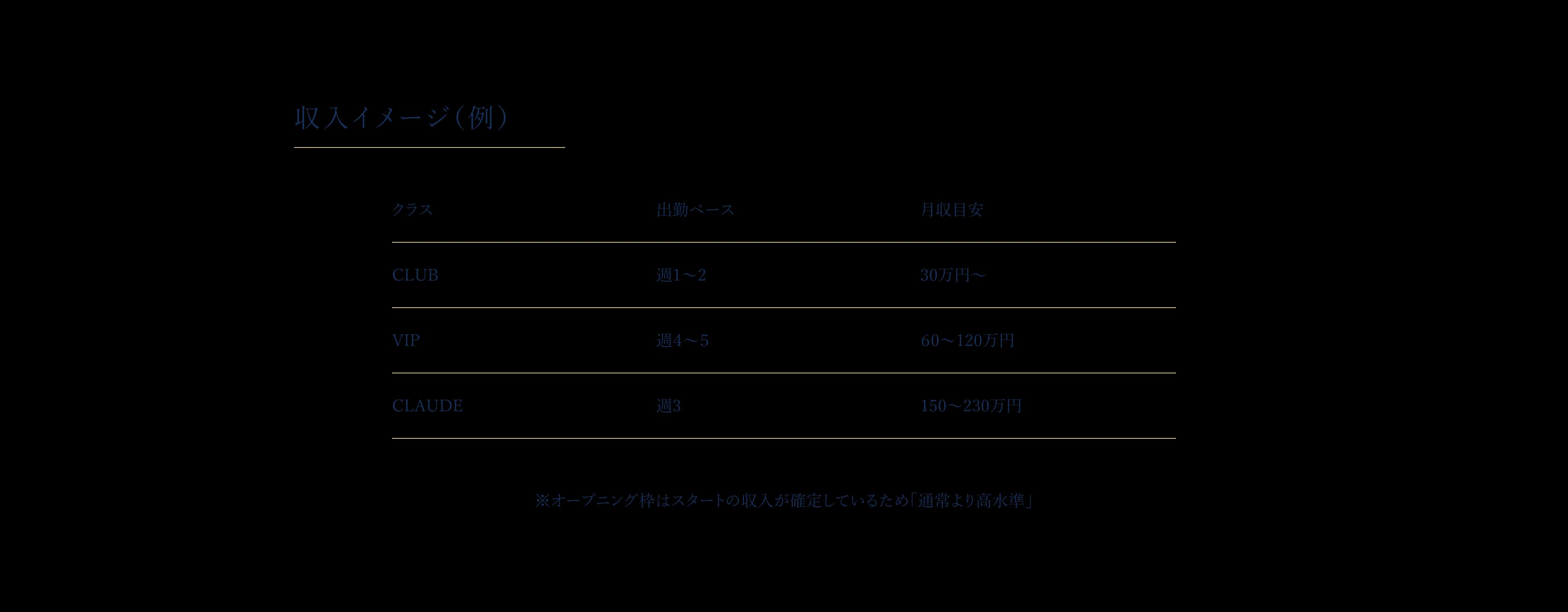 収入イメージ（例）